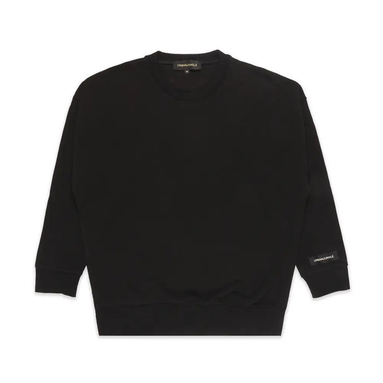 URBAN JUNGLE Reinvented Classics Crew Sweat Black 1002-BLACK