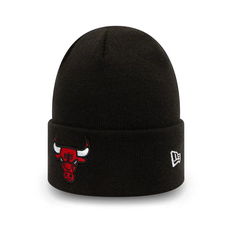 NEW ERA NBA Chicago Bulls Essential Black Cuff Beanie Hat 12156075