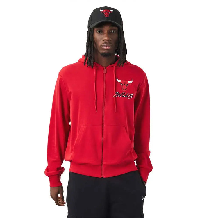 NEW ERA Chicago Bulls Nba Script Red Hoodie 60284697