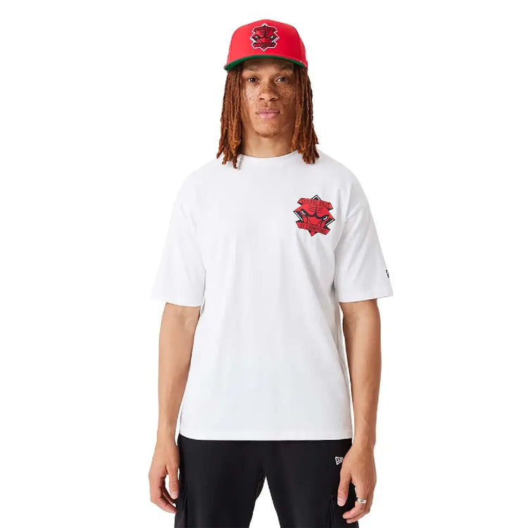 NEW ERA Chicago Bulls Nba Championship White Oversized T-Shirt 60332206