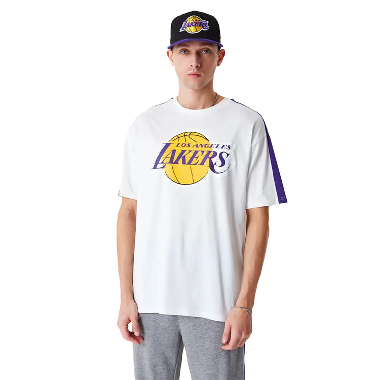 NEW ERA La Lakers Nba Colour Block White Oversized T-Shirt 60416360