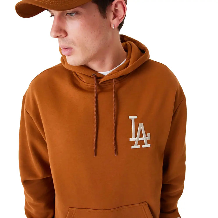 NEW ERA La Dodgers League Essential Oversized Brown Hoodie 60416437