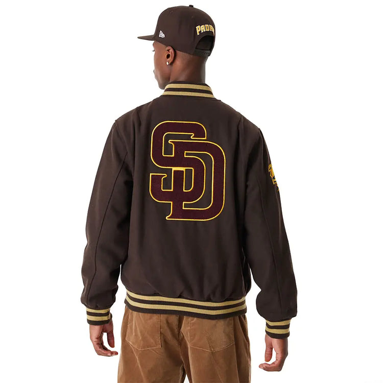 NEW ERA San Diego Padres Mlb Brown Varsity Jacket 60424438