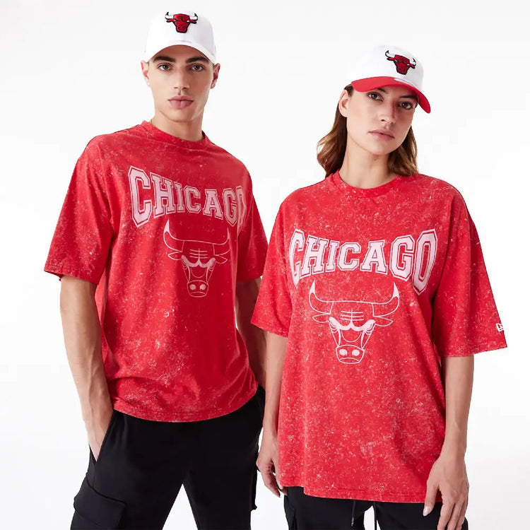 NEW ERA Chicago Bulls Nba Washed Red Oversized T-Shirt 60426952