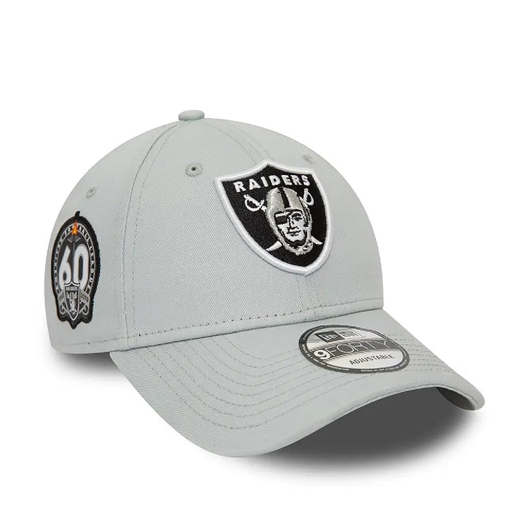 NEW ERA Las Vegas Raiders Nfl Side Patch Grey 9Forty Adjustable Cap 60435130