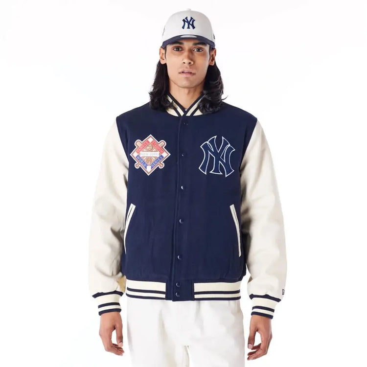 NEW ERA New York Yankees Mlb Patch Navy Varsity Jacket 60564877