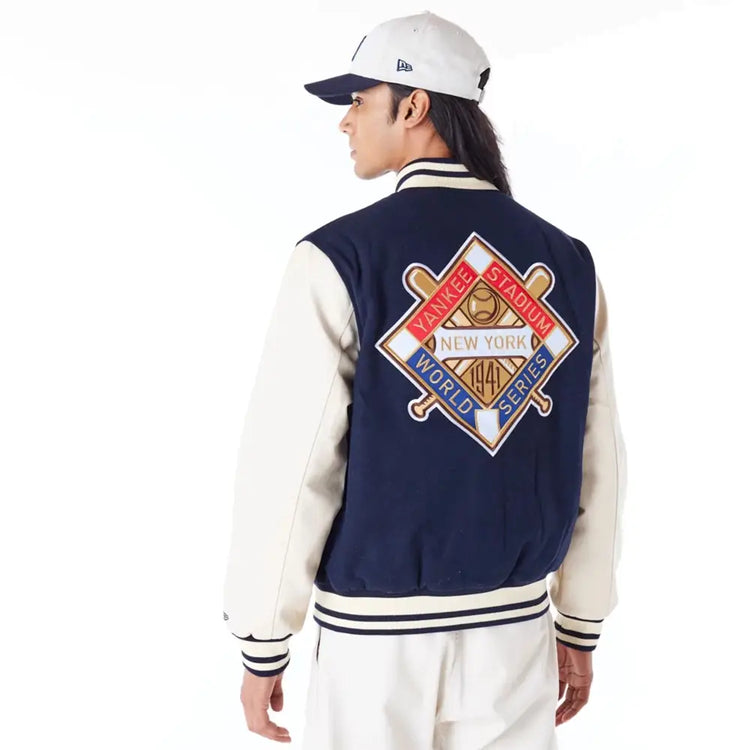 NEW ERA New York Yankees Mlb Patch Navy Varsity Jacket 60564877