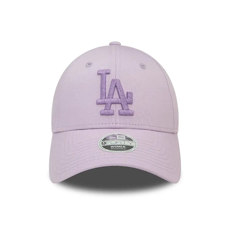 NEW ERA La Dodgers Womens Metallic Logo Pastel Purple 9Forty Adjustable Cap 60565244