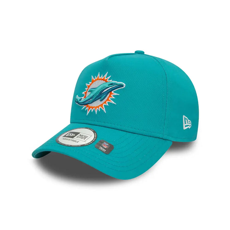 NEW ERA Miami Dolphins Nfl Official Team Colours Turquoise 9Forty E-Frame Adjustable Cap 60565502