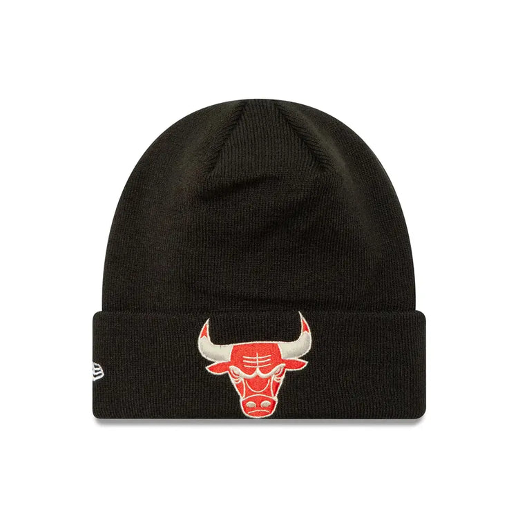 NEW ERA Chicago Bulls NBA Metallic Black Cuff Knit Beanie Hat 60580863