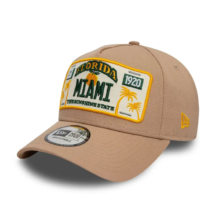 NEW ERA Miami License Plate 9FORTY A-Frame Cap 60595462