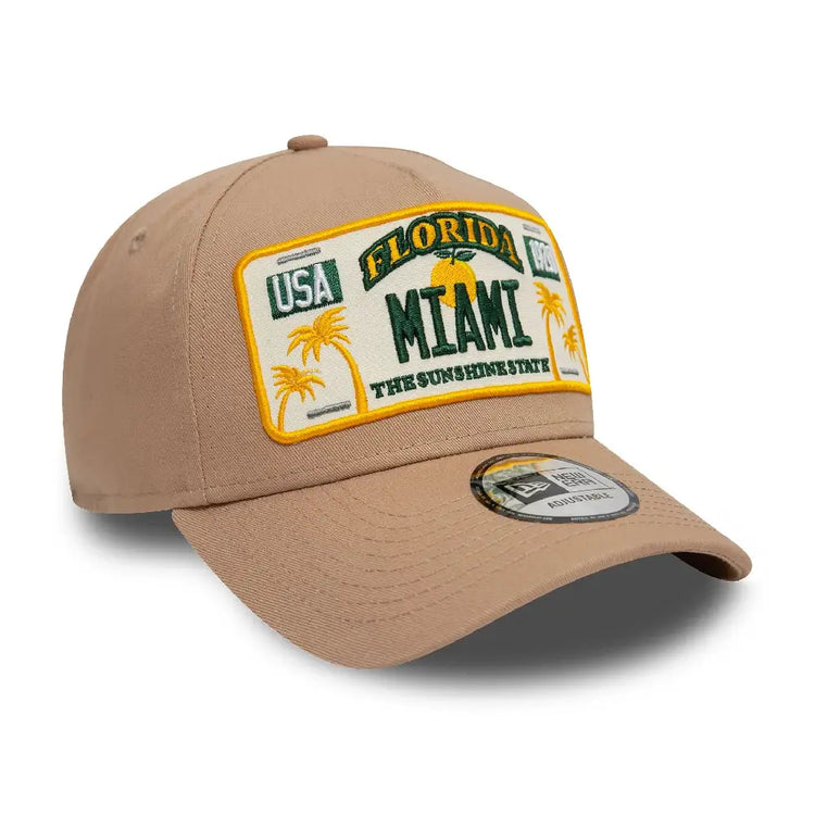 NEW ERA Miami License Plate 9FORTY A-Frame Cap 60595462