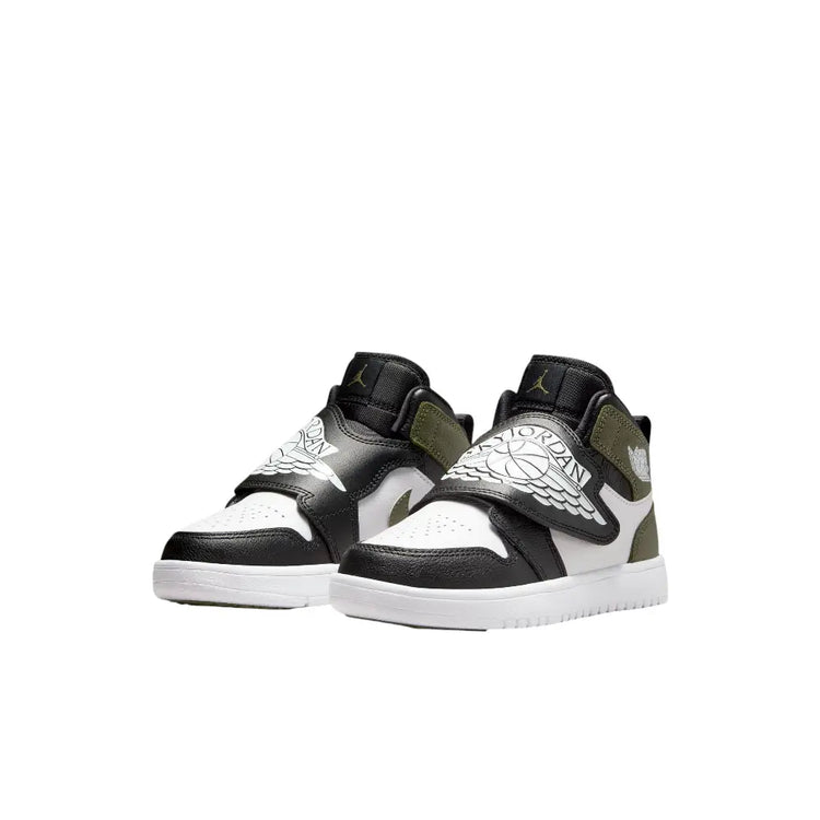 JORDAN Air Jordan 1 Sky White Medium Olive (PS) BQ7197-092