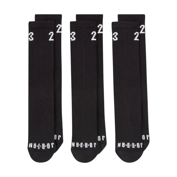 JORDAN Essentials Crew Socks (3 Pairs) Black DA5718-010