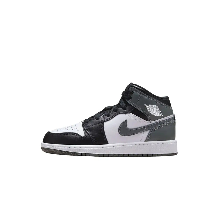 JORDAN Air Jordan 1 Mid Black/White/Iron Grey (GS) DQ8423-001