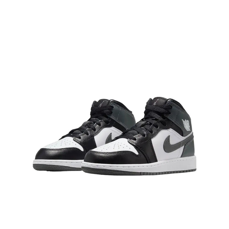 JORDAN Air Jordan 1 Mid Black/White/Iron Grey (GS) DQ8423-001