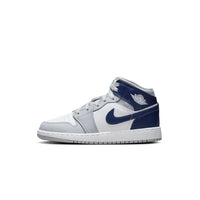 JORDAN Air Jordan 1 Mid Wolf Grey Blue Navy (Gs) DQ8423-104