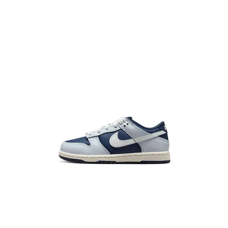 NIKE Dunk Low Football Grey Midnight Navy (Ps) FB9108-002