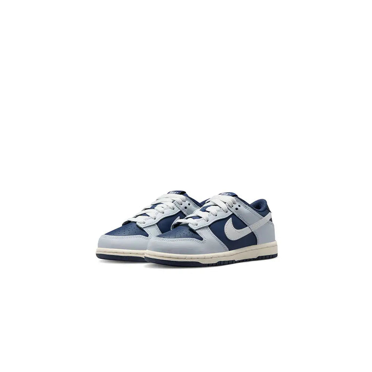 NIKE Dunk Low Football Grey Midnight Navy (Ps) FB9108-002