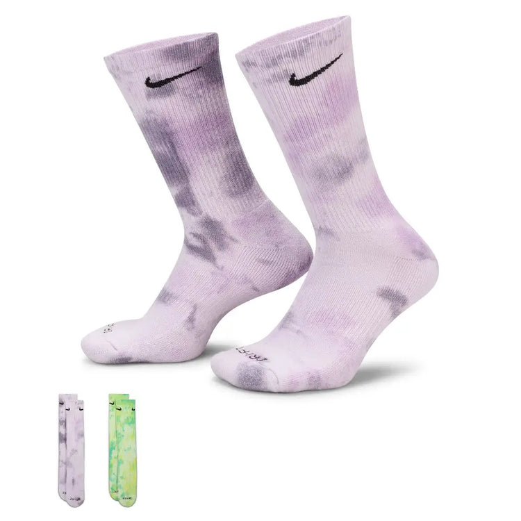 NIKE Everyday Plus Socks 2-Pack Multi Green FJ0747-905