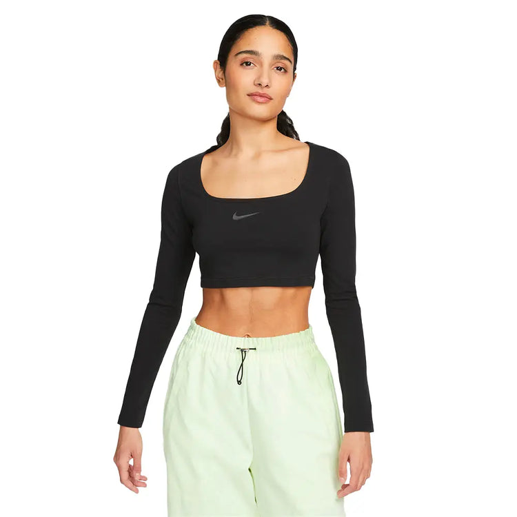 NIKE Sportswear Long-Sleeve Crop T-Shirt FJ5228-010