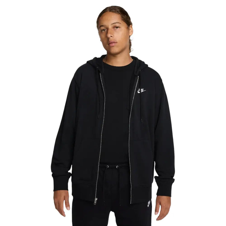 NIKE Club French Terry Full-Zip Hoodie Black FN3884-010