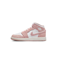 JORDAN Air Jordan 1 Mid Se Pink Suede (Gs) FN7432-161