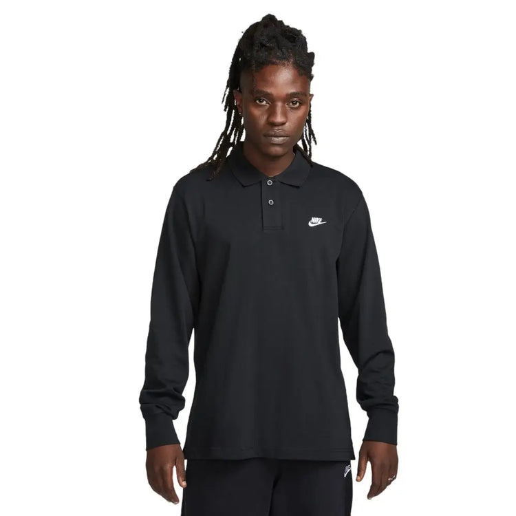 NIKE Club Long-Sleeve Knit Polo FQ3417-010