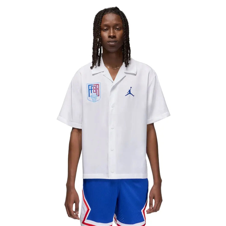 NIKE Jordan Sport X F√©D√©Ration Fran√ßaise De Basketball Warm-Up Shirt FZ0951-100