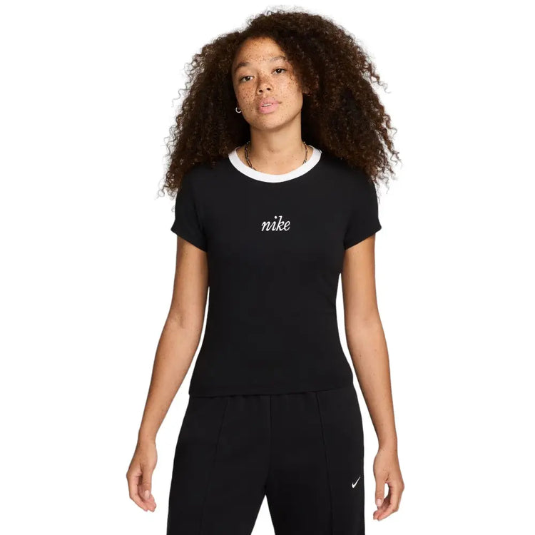 NIKE Sportswear Chill Knit Slim Mid Cropped T-Shirt HF8819-010