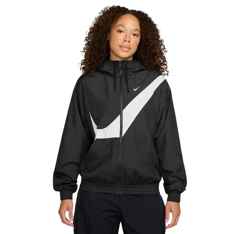 NIKE Sportswear Classic Woven Full-Zip Logo Jacket Black HM8971-010