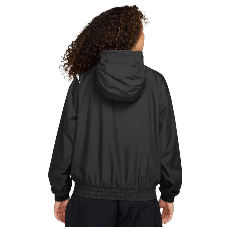 NIKE Sportswear Classic Woven Full-Zip Logo Jacket Black HM8971-010