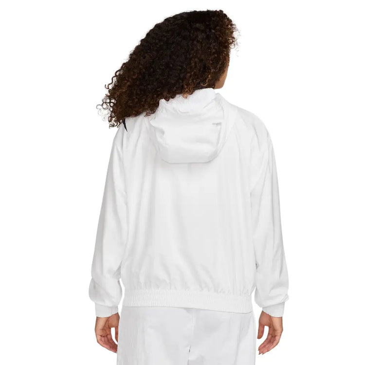 NIKE Sportswear Classic Woven Full-Zip Logo Jacket White HM8971-100