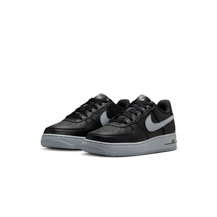 NIKE Air Force 1 Black & Wolf Grey Gs HQ3807-001