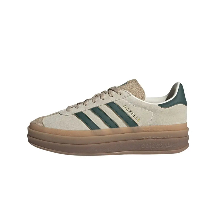 ADIDAS Gazelle Bold Magic Beige Collegiate Green ID7056