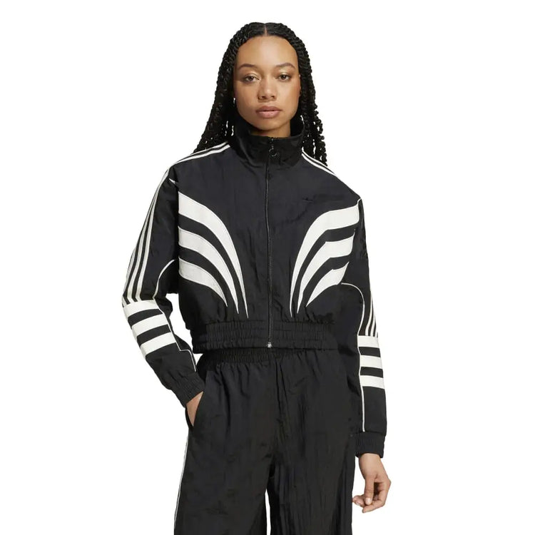 ADIDAS Atlanta Cut Line Loose Nylon Track Jacket IW5511